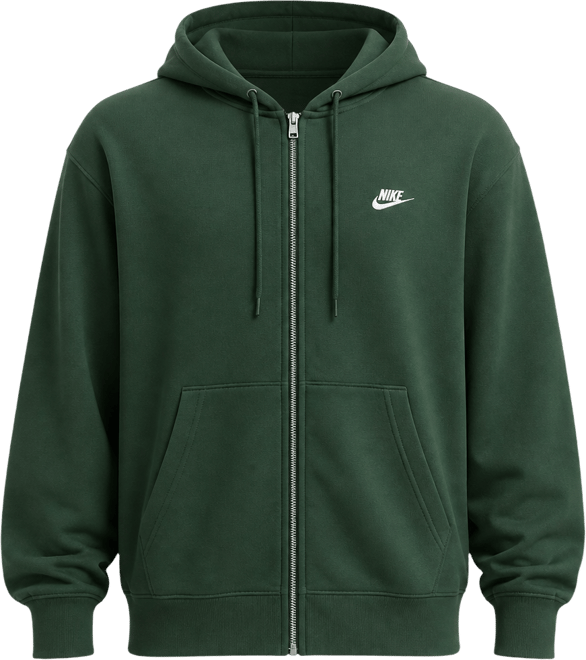 Nike Club Sudadera con gorro de tejido Fleece de cierre completo para hombre