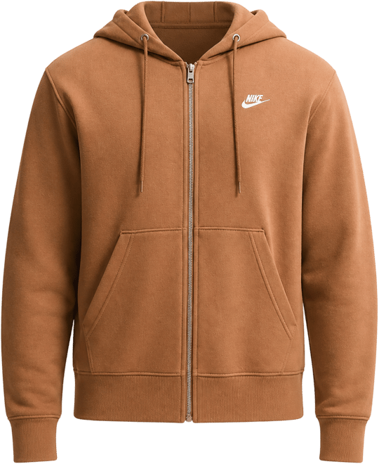 Nike Club Sudadera con gorro de tejido Fleece de cierre completo para hombre