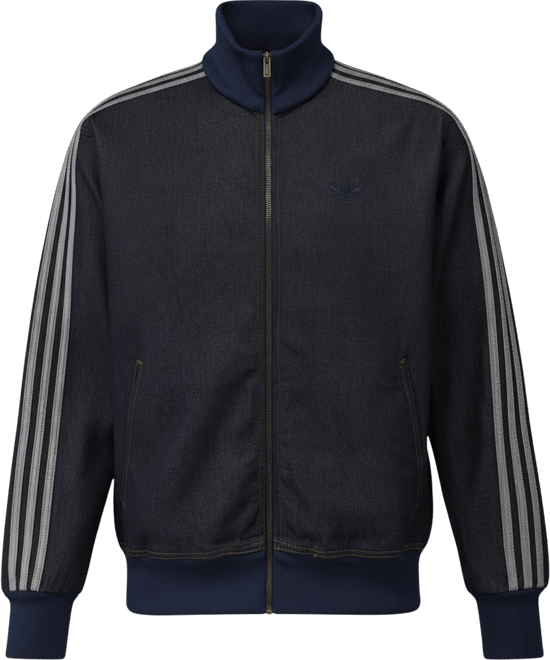 adidas Denim Firebird Track Top - Men's | Foot Locker