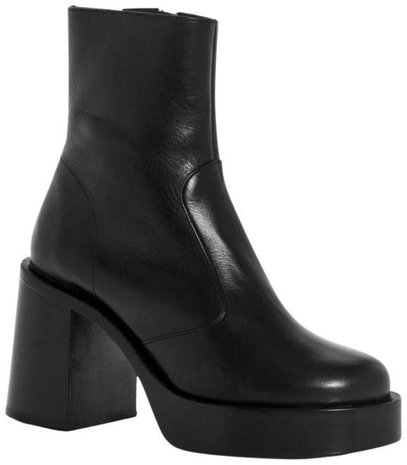 low platform booties