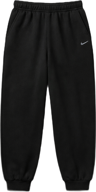 Nike Studio Fleece Medium Weight Pants oversized de tiro alto con dobladillo para mujer