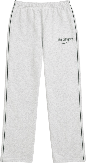 Nike Studio Fleece Medium Weight Women's Mid-Rise Open-Hem Trousers
