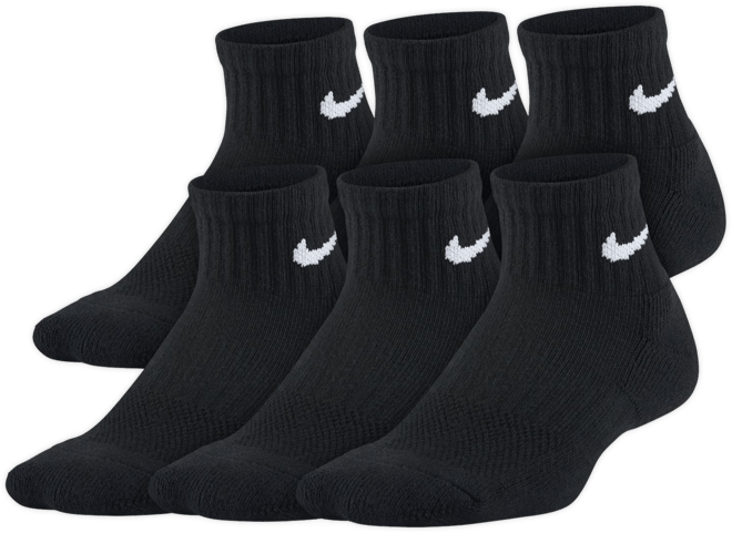 Nike Everyday Kids' Cushioned Ankle Socks (6 Pairs)