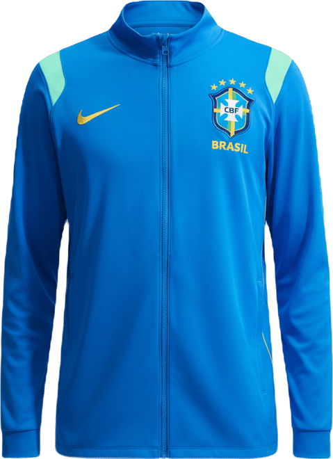 Brazil Academy Pro Nike voetbaltrainingsjack met rits en Dri-FIT voor heren
