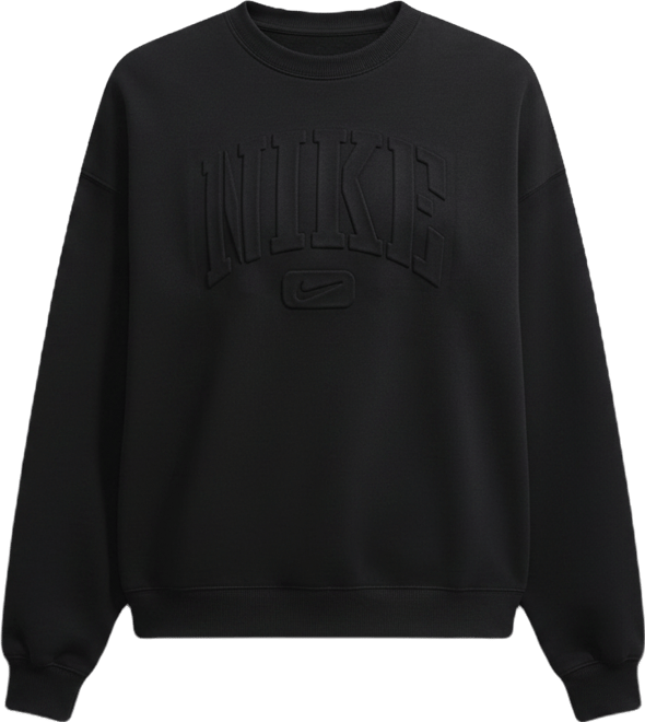Nike Studio Fleece Medium Weight "Graphic Pack" Women's Oversized Embossed Crew