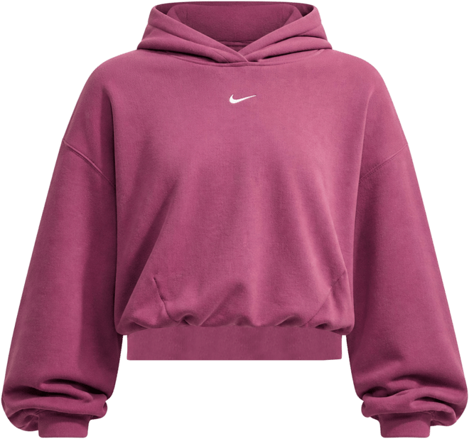 Nike Studio Fleece Medium Weight Women's Oversized Cropped Hoodie