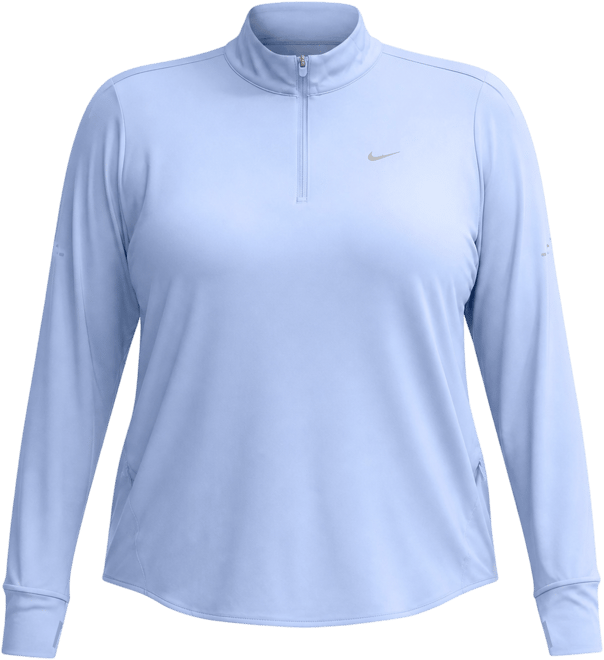Nike Swift Playera de correr Dri-FIT UV de cierre de 1/4 para mujer (talla grande)