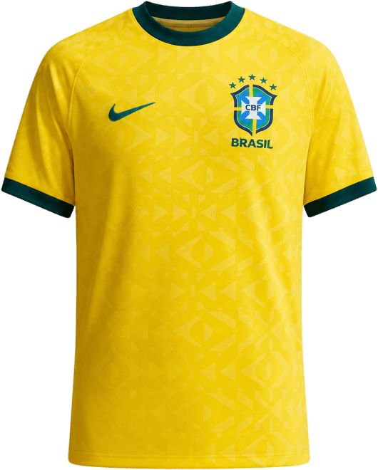 Brazil Men's Nike Soccer Short-Sleeve Supporter's Top