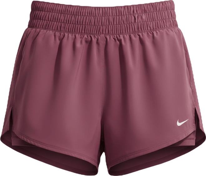 Nike One Dri-FIT 2-in-1 damesshorts met halfhoge taille (8 cm)
