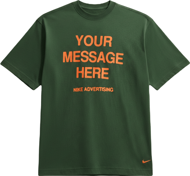 ナイキ "Your Message Here" Tシャツ