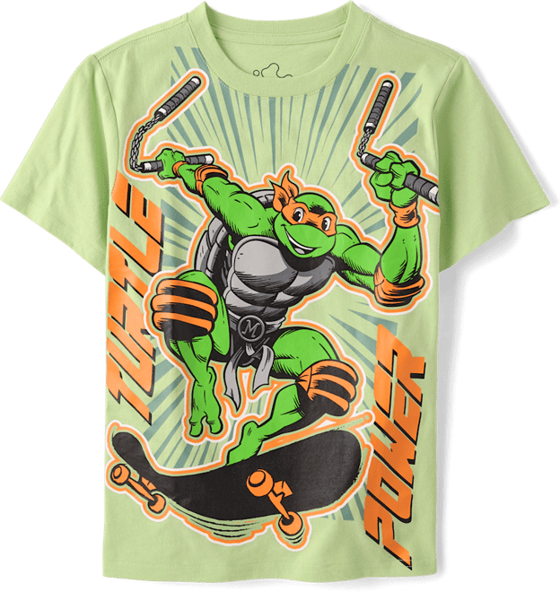 Boys Short Sleeve Teenage Mutant Ninja Turtles Graphic Tee - GREEN