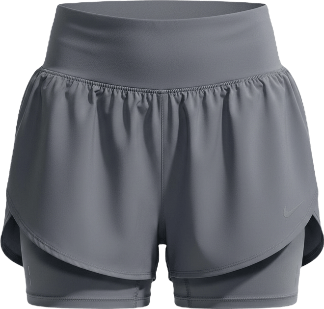 Nike Flow Pantalons curts de running de cintura alta 2 en 1 Dri-FIT - Dona