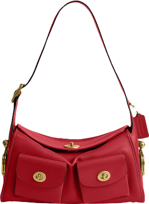 COACH The Coach Originals Turnlock Haversack Leather Shoulder Bag