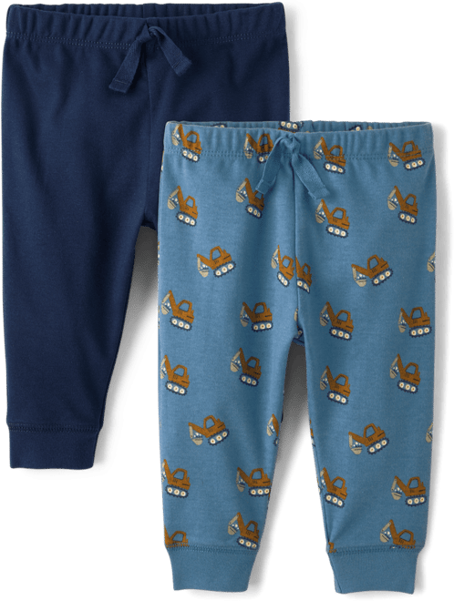 Baby Boys Construction Truck Pants 2-Pack - BLUE | The Children's