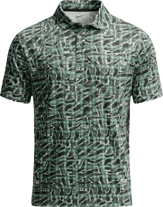 Nike Par Men's Dri-FIT Tartan Camo Print Golf Polo