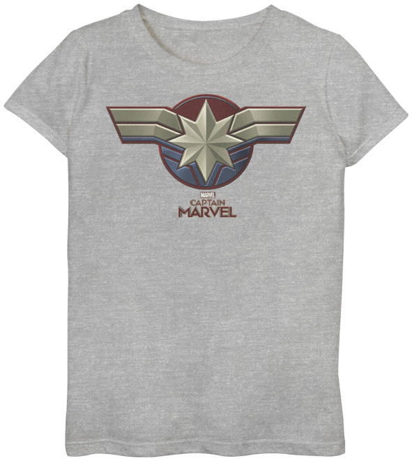 Captain marvel logo sales shirt