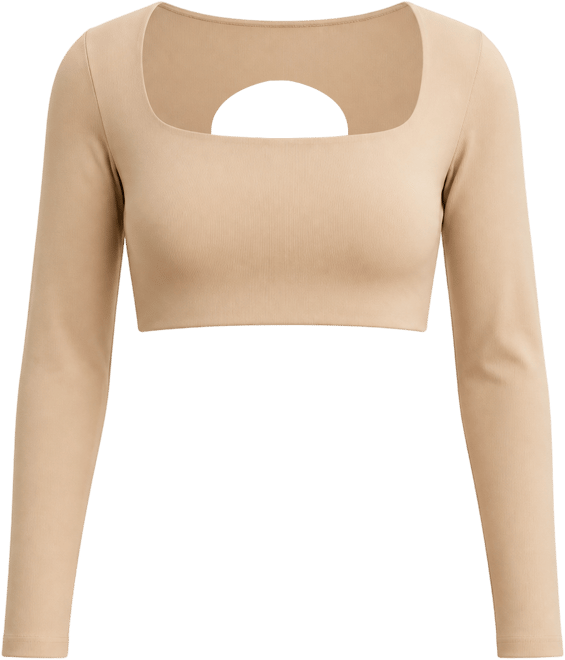 Nike Zenvy Gepolsterter Longsleeve-Sport-BH mit leichtem Halt