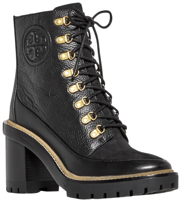 Tory Burch Women's Miller High Block Heel Combat Boots | Bloomingdale's