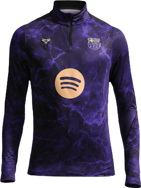 F.C. Barcelona Strike Away Men's Kobe Dri-FIT Football Knit Pre-Match Drill Top