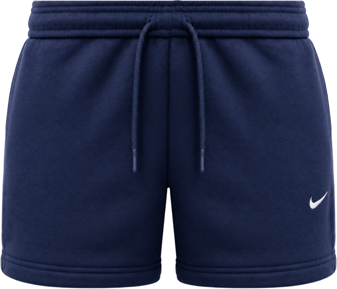 Lã cardada de peso médio Nike Studio Calções de cintura normal para mulher