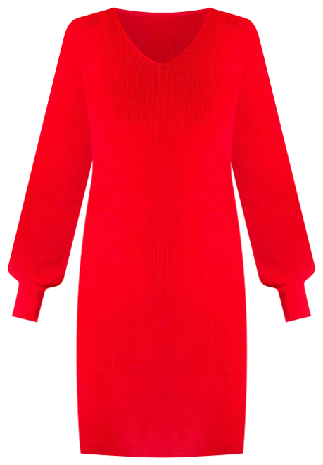 Women's Nina Leonard Balloon-Sleeve Sheath Sweater Dress