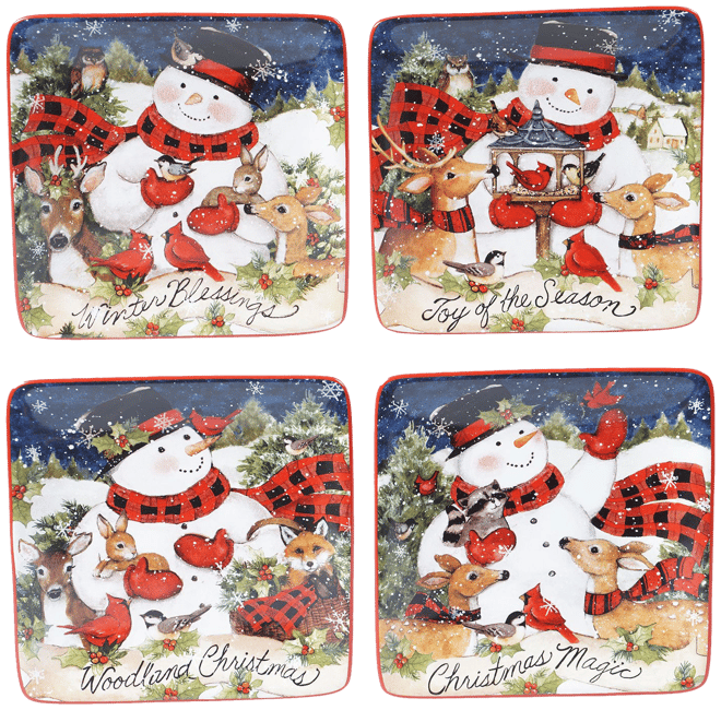 Certified International Magic of Christmas Santa 4-pc. Mug Set