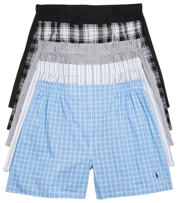 POLO RALPH LAUREN Big & Tall Men`s Classic Fit Woven Boxers 2 Pack