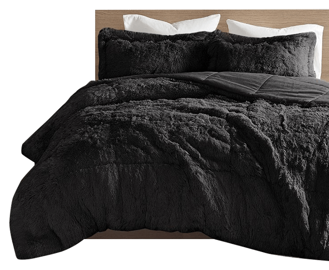 Intelligent Design Cassie Ombre Shaggy Faux Fur Comforter Set