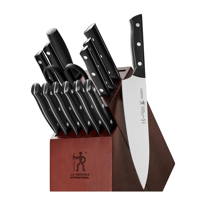 Farberware Red Forged Triple Riveted Knife Set, 15 Piece 