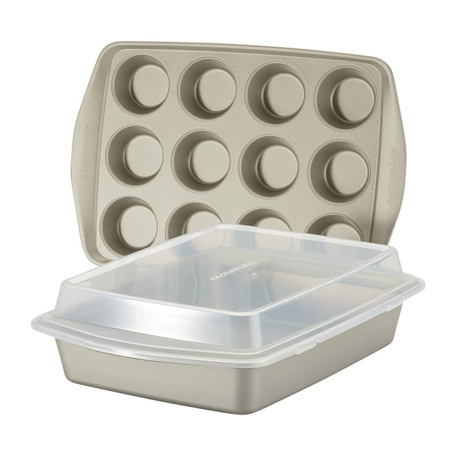 Rachael Ray 3 Piece Baking and Cookie Pan Set