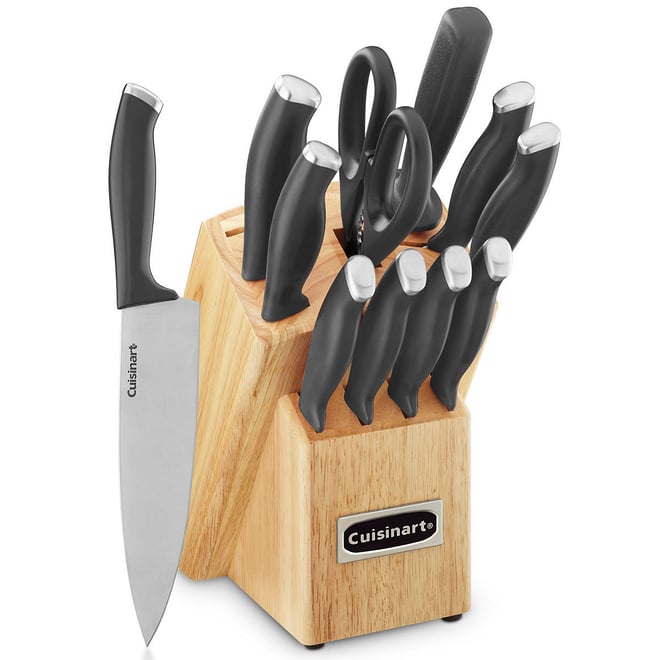 Cuisinart Black Metallic Knives, Set of 12