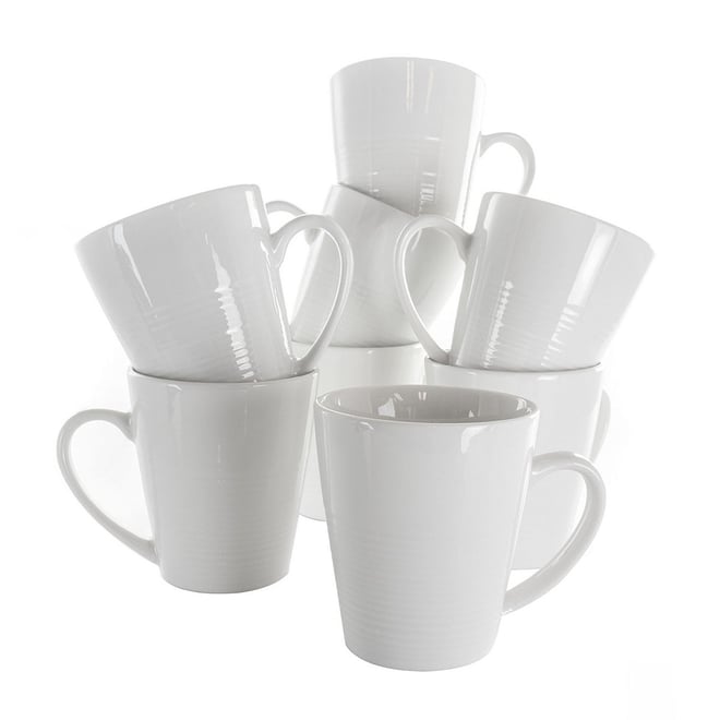 Elama Amie 8-pc. Coffee Mug, Color: White - JCPenney