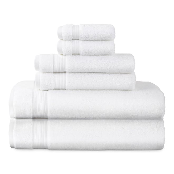 Bright White Antimicrobial Organic Cotton Bath Towels