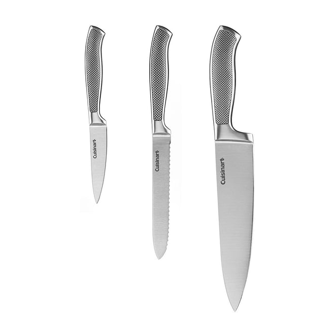 Cuisinart Classic Stainless Steel Hammered Knife Block Set
