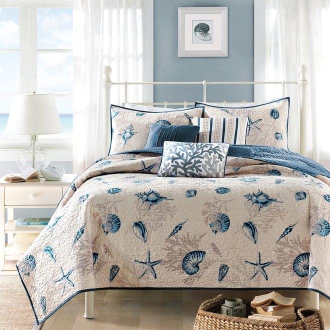 Madison Park Full/Queen 6 buy Piece Coverlet Set Nantucket