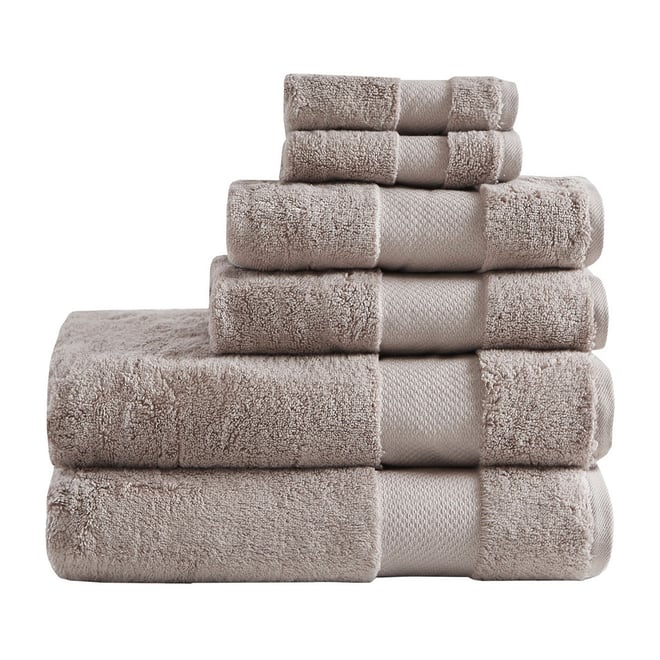 Madison Park Signature Turkish Oversized Cotton Solid 6-pc. Solid Bath Towel  Set - JCPenney