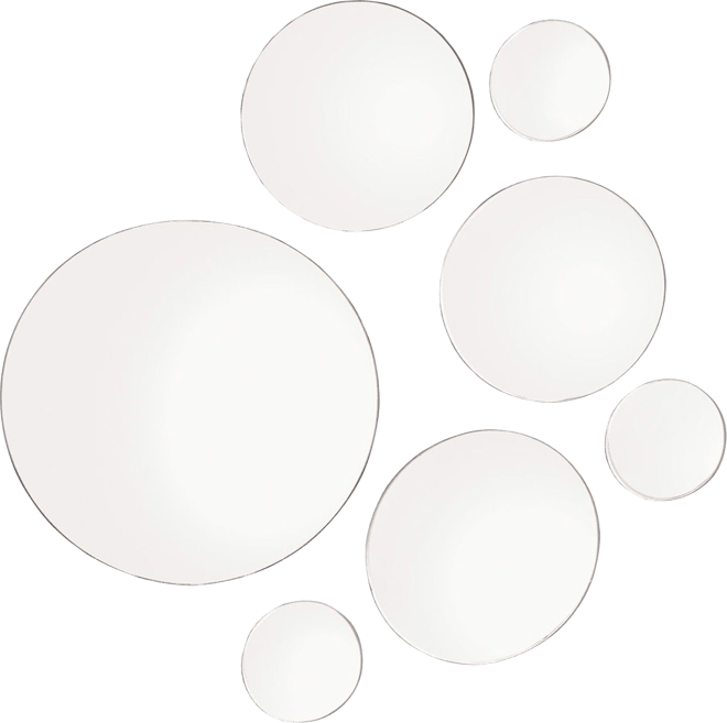 Elements Set of 7 Round Mirrors