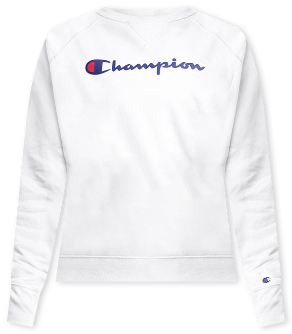 Champion women's white sweatshirt hotsell