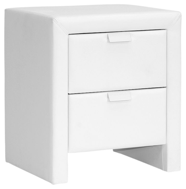 Baxton Studio Frey Upholstered Modern Nightstand