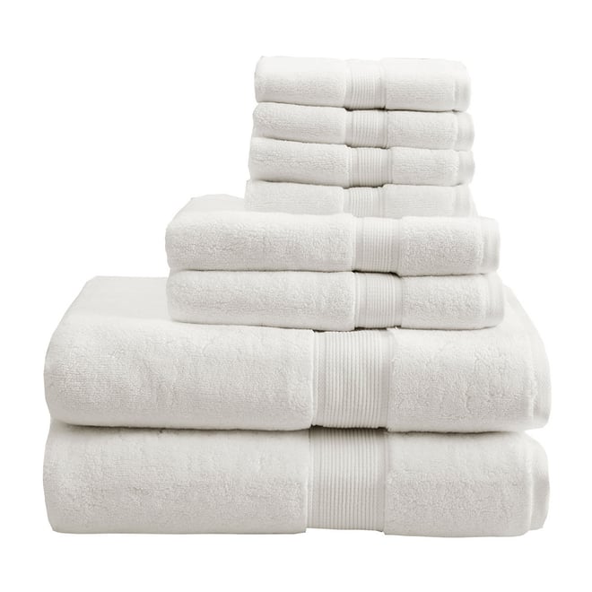 8pc Antimicrobial Washcloth Set White - Room Essentials™