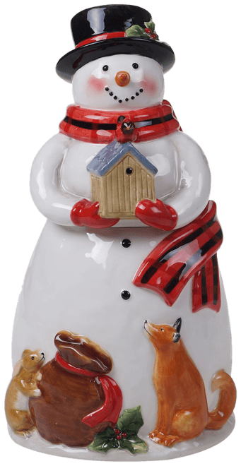 Fleece Hat Snowman Jars
