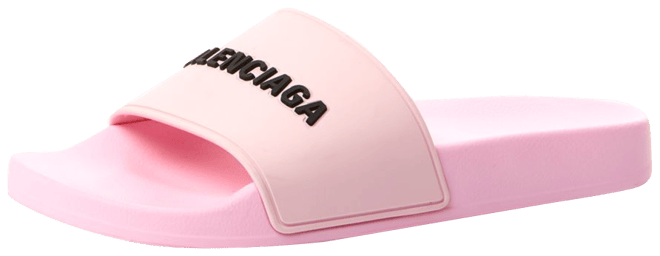 Balenciaga Women s Logo Slide Sandals Bloomingdale s