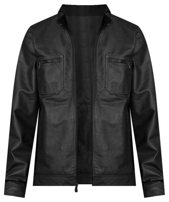 Waterproof PU Leather Jacket Men's Faux Leather Motorcycle Jacket