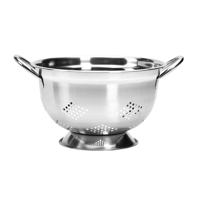 Oxo 6 Double Rod Stainless Steel Strainer With Rubber Handle