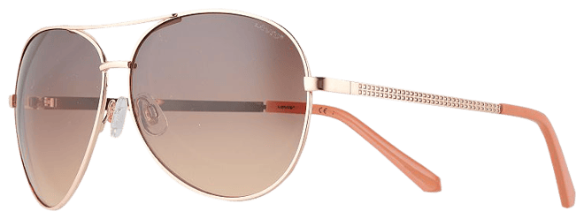 Levi's® 62mm Metal Aviator Sunglasses