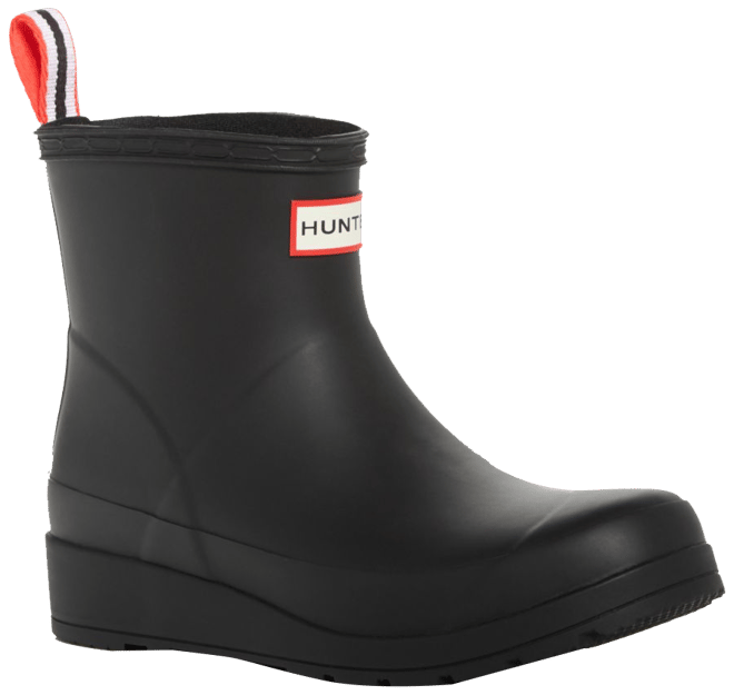 Rain boots with on sale wedge