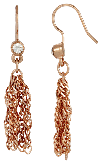 Rose gold clearance tassel earring