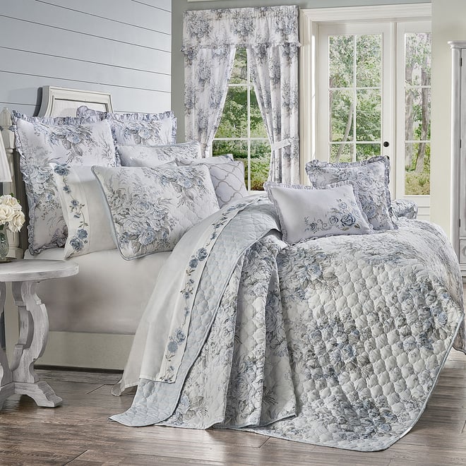 Royal Court Estelle Floral Quilt Set, Color: Blue JCPenney