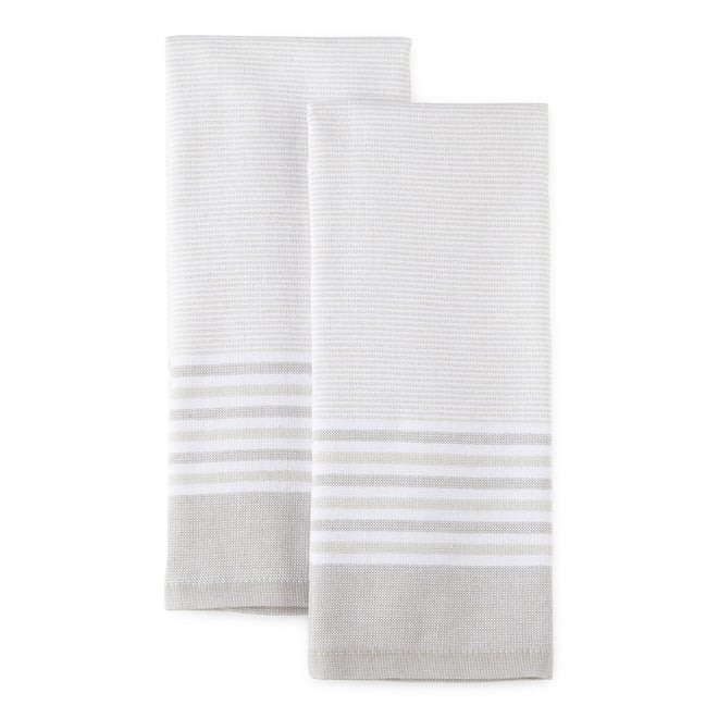 Cooks Haru Stripe Dual Purpose 2-pc Kitchen Towel Set