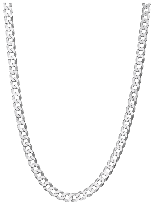 Children's Silver Cuban Chain Necklace (Boys) - Sterling Silver